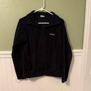 Columbia Black Lightweight Full-Zip Fleece Jacket